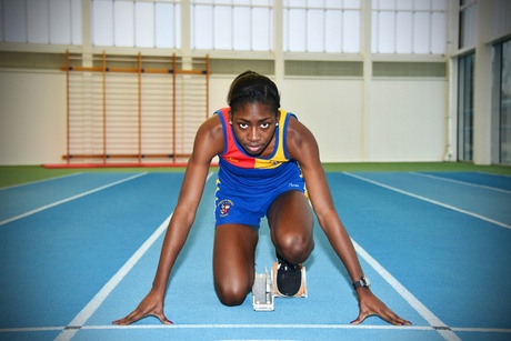 Demi Ademuyewo under starters orders for her professional sprinting career