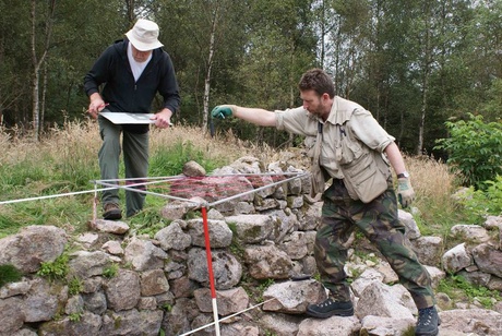 Bennachie ‘Baillies’ Barry Foster and Ian Ralston carrying out work at the Bennachie comonty site