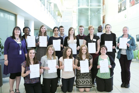 University of Aberdeen tutors with their certificates