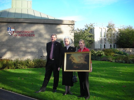 The painting is handed over to the University