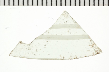 Fragment from an imported continental glass drinking bowl 