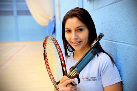 University of Aberdeen student Mariana Quintanilla has swapped tennis for shooting as she targets Olympics