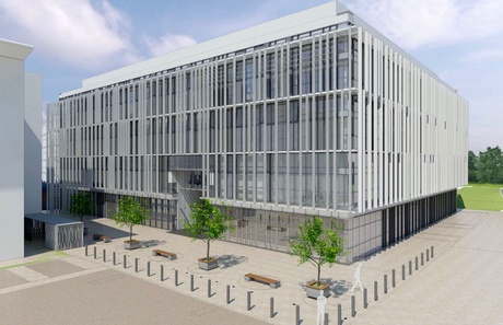 Artists Impression of the new Rowett Institute for Nutrition and Health building on the Foresterhill health campus