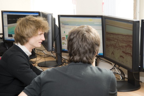 Students at the new seisLab