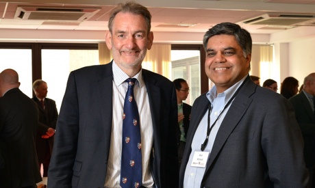 Professor Sir Ian Diamond with Freeserve founder Mr Ajaz Ahmed