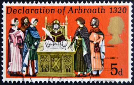 Commemorative stamp for Declaration of Arbroath