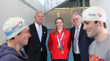 FirstGroup donation to the aquatic centre