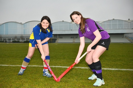 University of Aberdeen Sports President Clare McWilliams (L) and RGU Sports President Melissa Hutcheon 