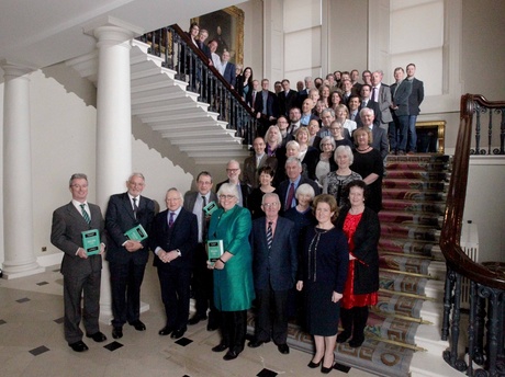 The Dublin Castle launch of The Cambridge History of Ireland with Irish President Michael D. Higgins