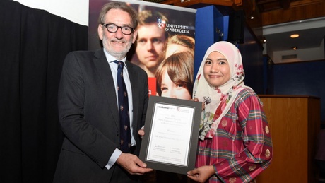 Norul Latif, a postgraduate researcher, won the award for Outstanding Achievement in Public Engagement in the Biomedical Sciences, supported by the University’s Wellcome Trust Institutional Strategic Support Fund