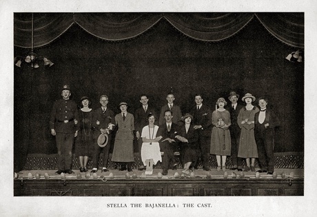 Cast from the first scripted musical comedy – 1922’s Stella the Bajanella
