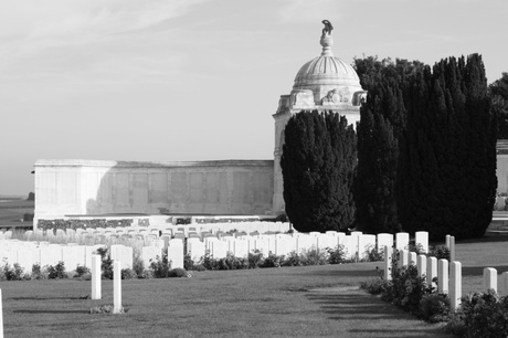 Tyne Cot cemetery near Passchendale.