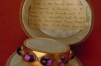 bracelet presented by Queen Victoria to a Banchory resident during the opening of the Aberdeen Music Hall in 1859