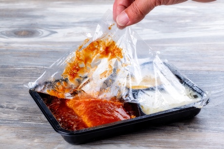 Image of a ready meal still in its plastic packaging