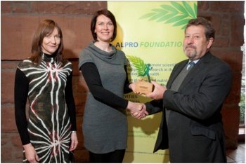 Helen Gestwicki receives the Alpro Foundation Award for Masters 