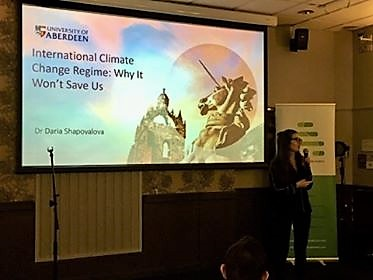 Dr Daria Shapovalova - Climate Cafe 5 March 2019