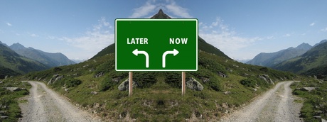 Sign direction away (now or later) &ndash; by Geralt from Pixabay