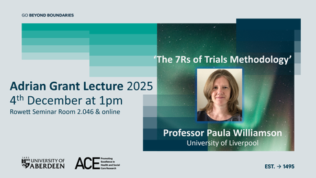 Advertisement for the Adrian Grant lecture 2025