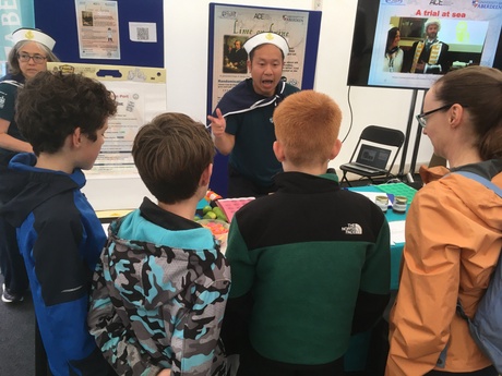 ACE's Frank You engages with some of our young visitors