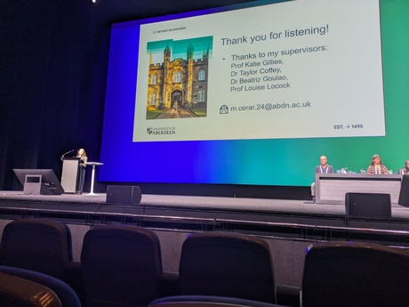 Mojca Cerar presenting at ICTMC26