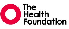 The Health Foundation Black Text and Red Circle Logo