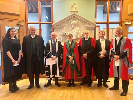 Members of the General Council Business Committee with Principal George Boyne at Founders&rsquo; Day.