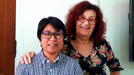 Mary Patience and Khin Ma Ma Myo