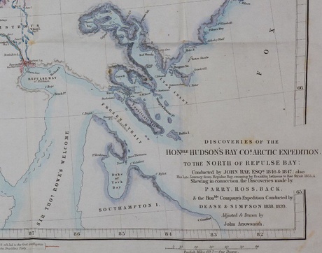 Map of Discoveries of the Hudson's Bay Co Arctic Expedition