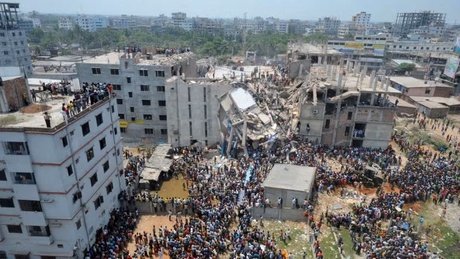 In the days and weeks before it collapsed, social audits of Rana Plaza factories had been conducted by the brands, yet they gave Rana Plaza a clean bill of health. Credit: Sk Hasan Ali/Shutterstock.