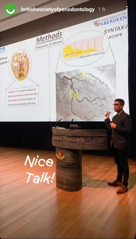 Chaitanya Joshi presents his doctoral research in London