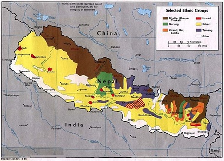 map Nepal