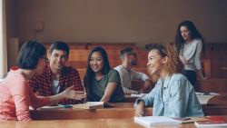 Image of people talking