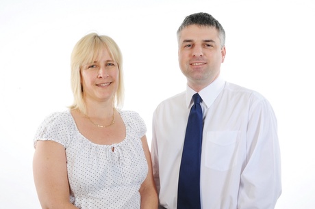 Gordon Prescott and Lorna Aucott