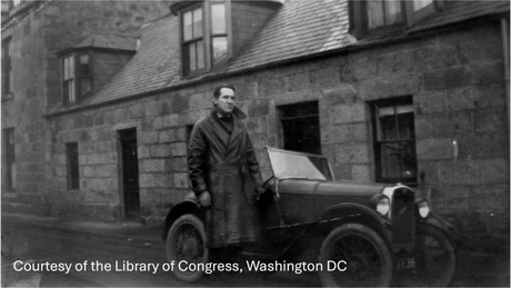 Image of JM Carpenter in Huntly, standing next to car