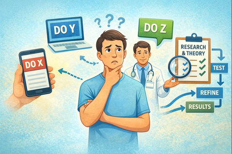 Image depicting someone curious about communication in healthcare