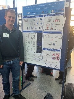 Andrew with his poster