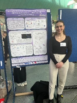 Martina with her poster