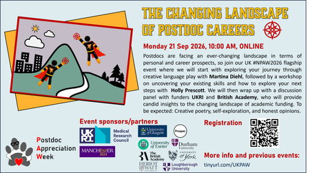 Poster for Postdoc Appreciation Week