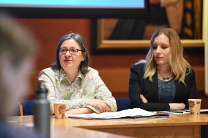 Photograph of Gill Phillips and Rebecca Vincent