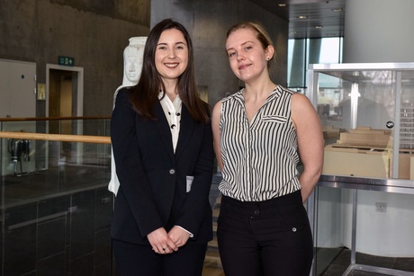 The winning Edinburgh team Lucy McCracken and Kay Cuthbertson