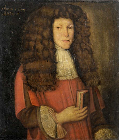 Portrait of unknown student, 17th century