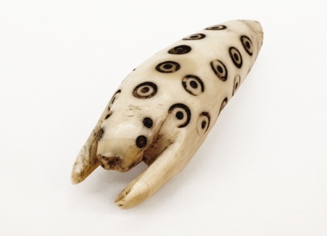 Ivory model of leopard seal