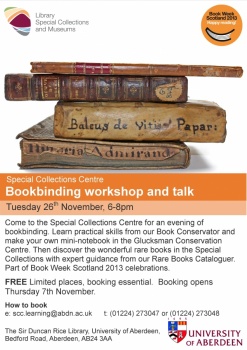 Bookbinding workshop and talk