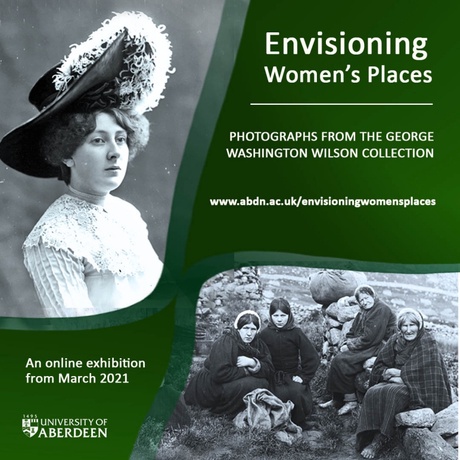 Poster advertising the exhibition Envisioning womens places