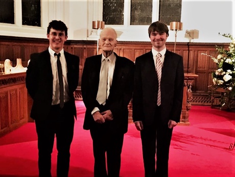 Derek Ogston with Matthew Kilner and David Walsh