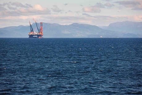 North Sea oil and gas platform