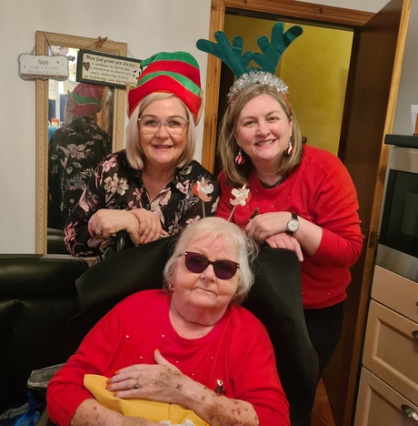 3 women smiling