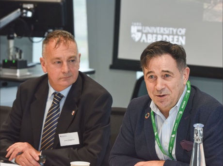 Professor John Underhill and GB Energy's Juergen Maier