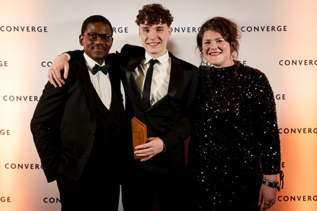 Award winners posing