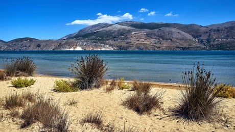 A beach on Ithaca Paliki Bay in Greece